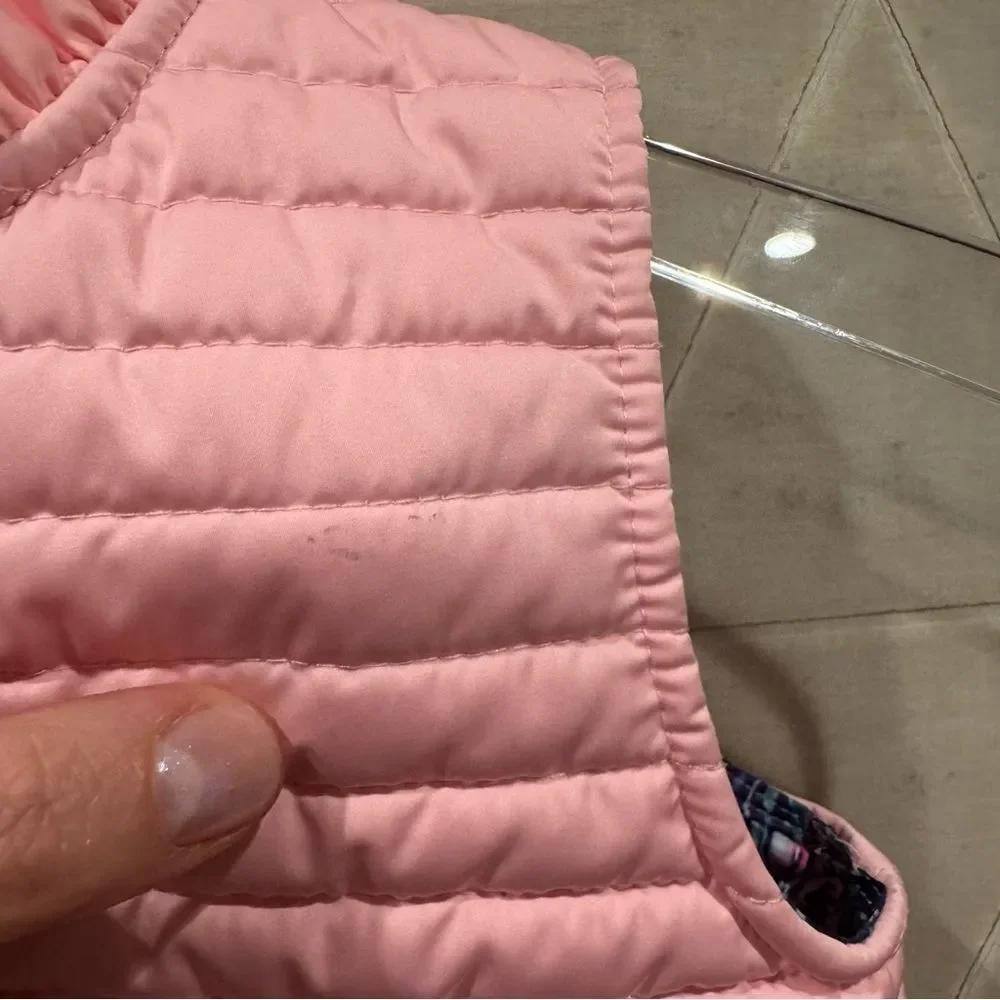 Lilly Pulitzer girls Cypress Puffer Vest in Capri Pink size M (6/7)